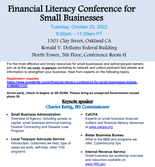 IRS Small Biz Conference