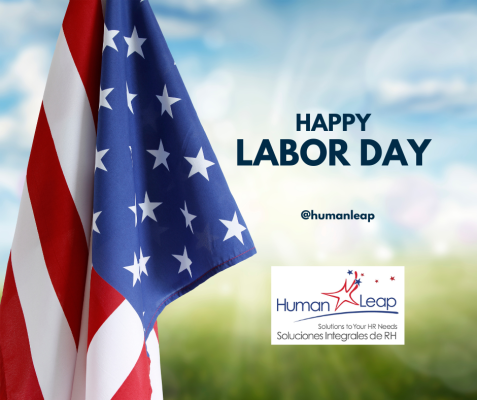 Red Navy Modern Labor Day Facebook Post