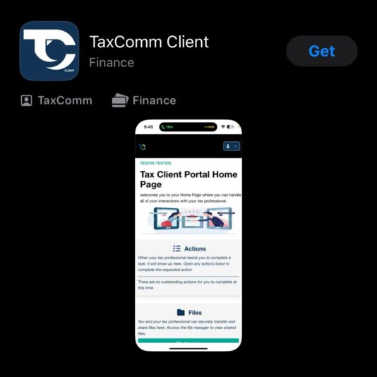 taxcomm client app
