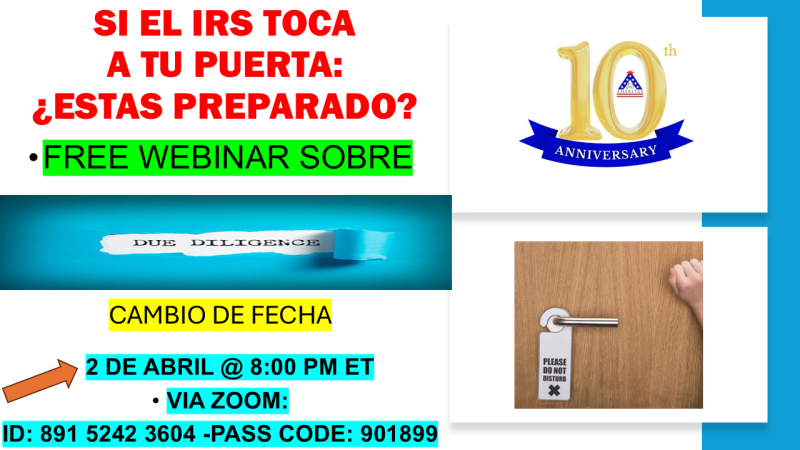 Webinar 2 de abril