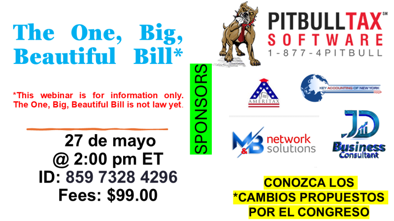 New Tax Bill - May 27