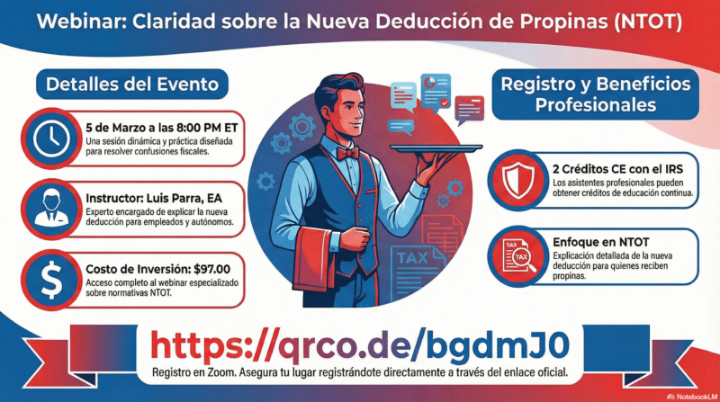 Anuncio Webinar 5 de marzo - Febrero 26