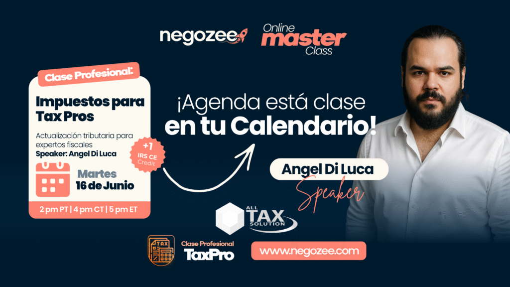 Clase en Vivo de Impuestos para Tax Pros
