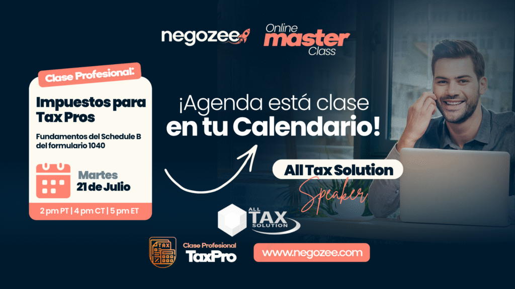 Clase en Vivo de Impuestos para Tax Pros